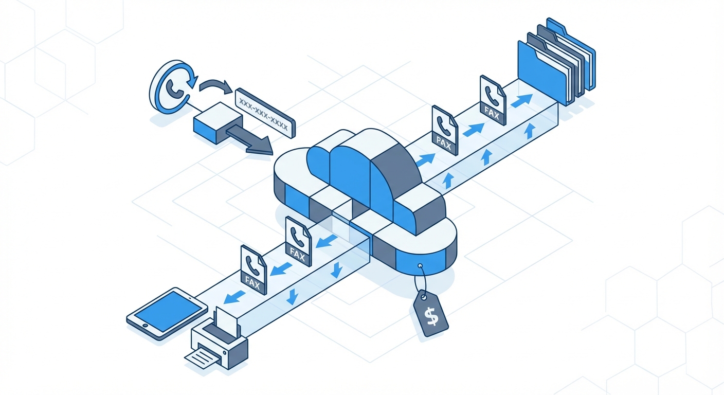 クラウドFAX送受信のイメージ